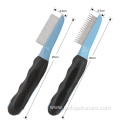 Two Style Rubber Non-slip Handle Pet Flea Comb